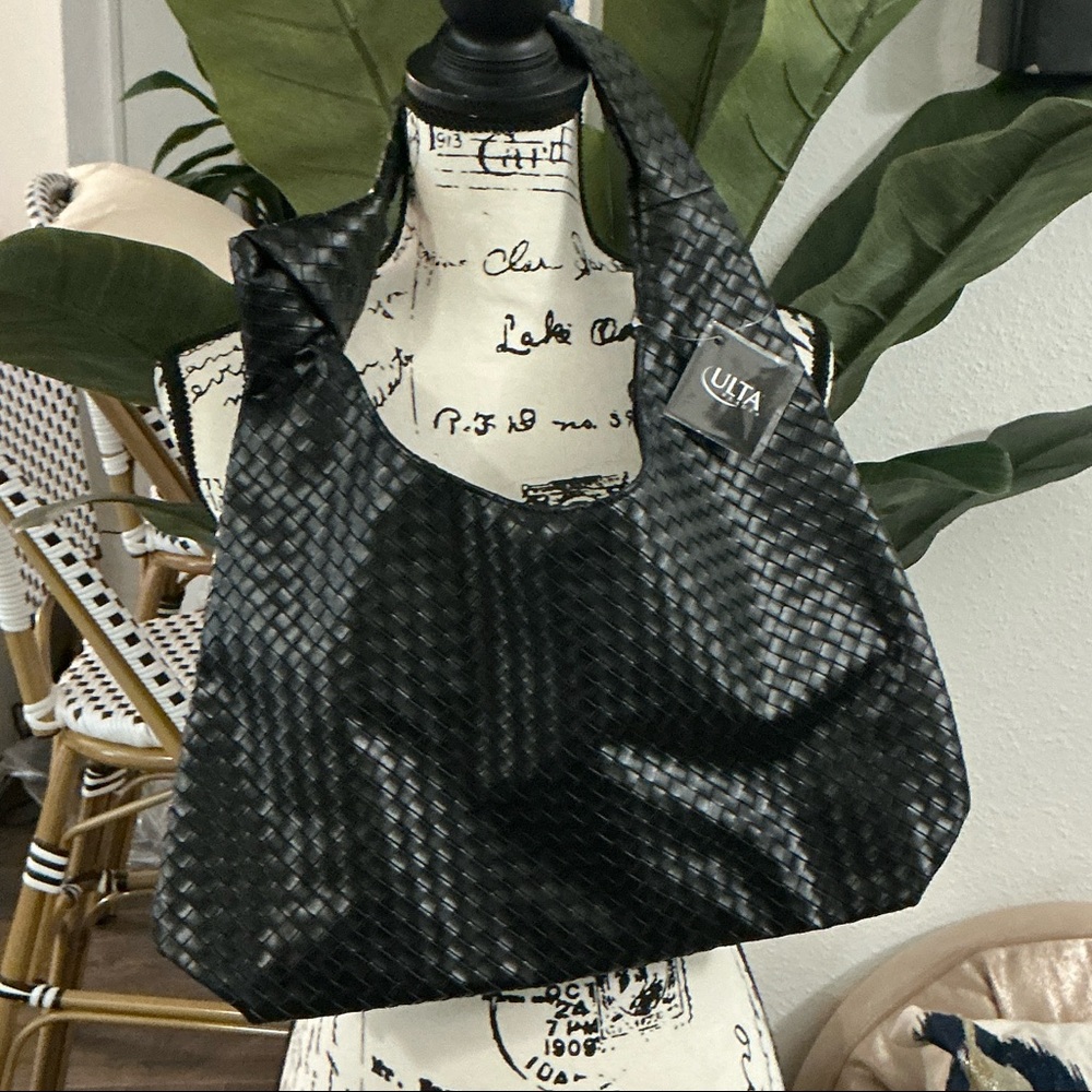 NEW Ulta Beauty Black Textured Tote